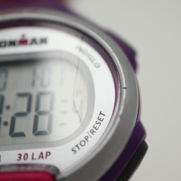 Timex Ironman Triathlon Women Indiglo Digital Watch Purple Silicone New Battery - Picture 7 of 12